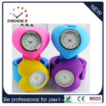 Montre-bracelet imperméable de claque de silicone d&#39;enfants d&#39;enfants (DC-087)